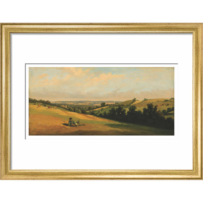 Young Man Reclining on the Downs - Art print