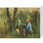 Corot at his Easel - Art print