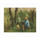 Corot at his Easel - Art print