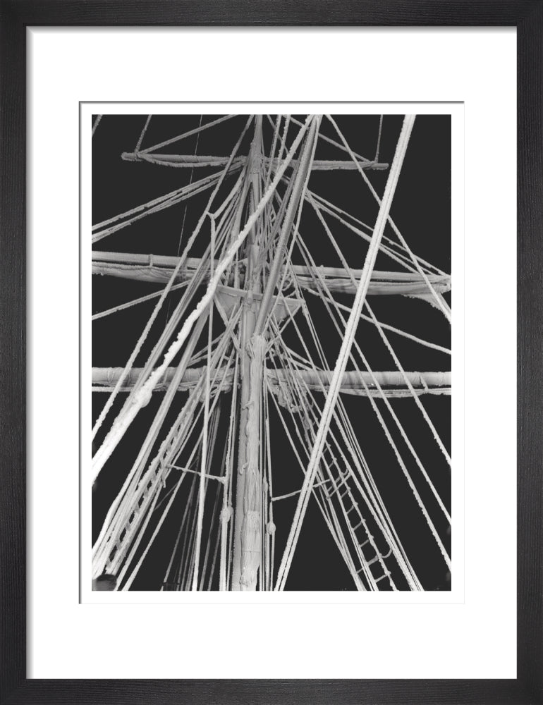 Rigging encrusted with rime - Art print