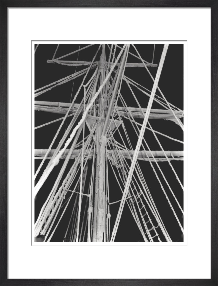 Rigging encrusted with rime - Art print