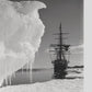 The Terra Nova and a berg at ice-foot - Art print