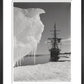 The Terra Nova and a berg at ice-foot - Art print