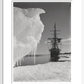 The Terra Nova and a berg at ice-foot - Art print