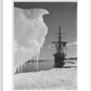 The Terra Nova and a berg at ice-foot - Art print