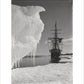 The Terra Nova and a berg at ice-foot - Art print