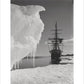 The Terra Nova and a berg at ice-foot - Art print