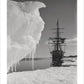The Terra Nova and a berg at ice-foot - Art print