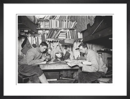 Griffith Taylor and Debenham in their Cubicle - Art print
