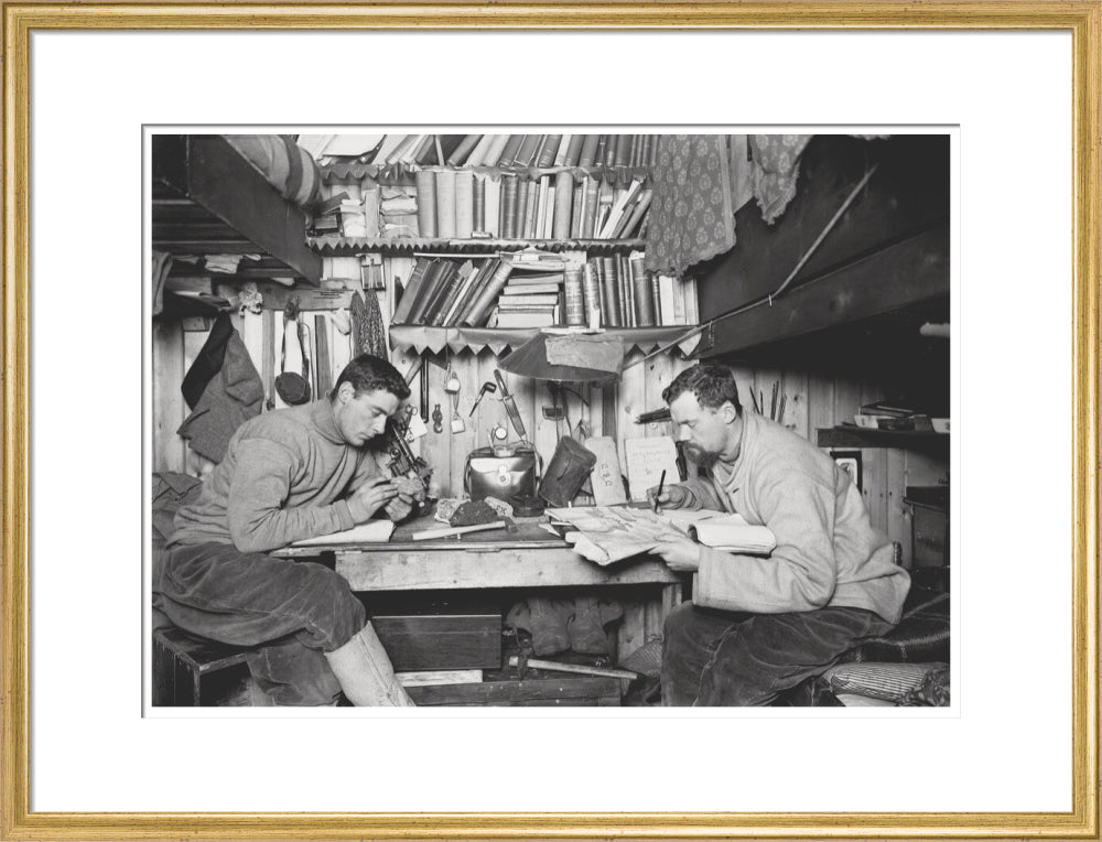 Griffith Taylor and Debenham in their Cubicle - Art print