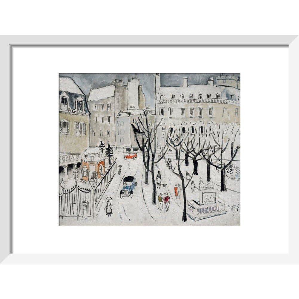 Paris Snow Scene - Art print