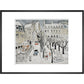 Paris Snow Scene - Art print