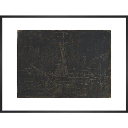 Ship in Harbour - Art print