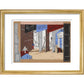 Stage design for Diaghilev's ballet Romeo and Juliet (scene two) - Art print