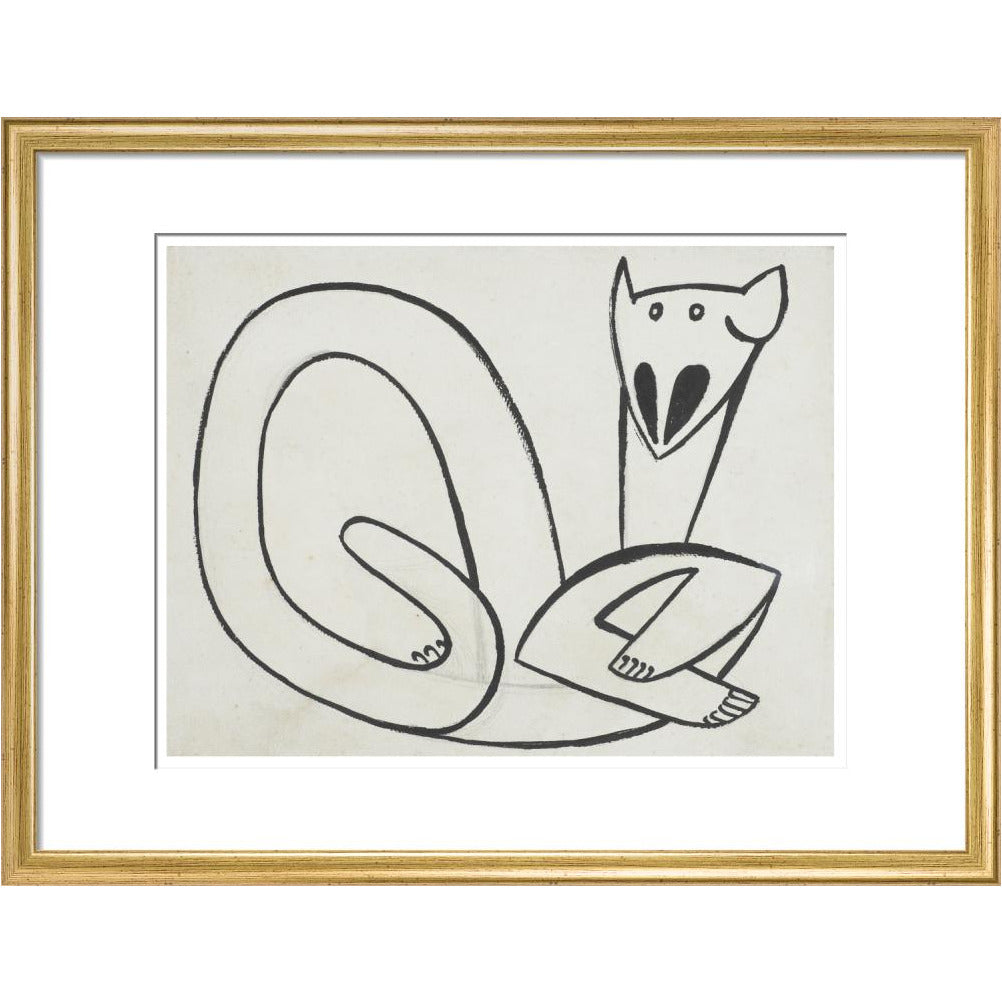 Henri Gaudier-Brzeska: Cat - Art print