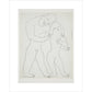 Nude man and woman - Art print