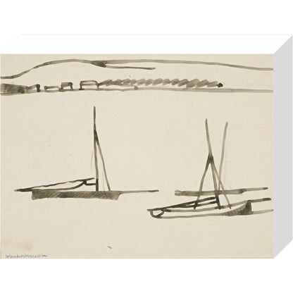 Two boats - Art print