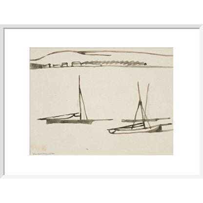 Two boats - Art print