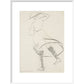 Girl with skirt blowing - Art print