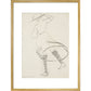 Girl with skirt blowing - Art print