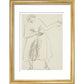Standing woman, gesticulating - Art print