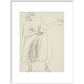 Standing woman, gesticulating - Art print