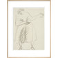 Standing woman, gesticulating - Art print