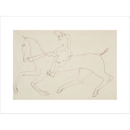 Man on a horse - Art print