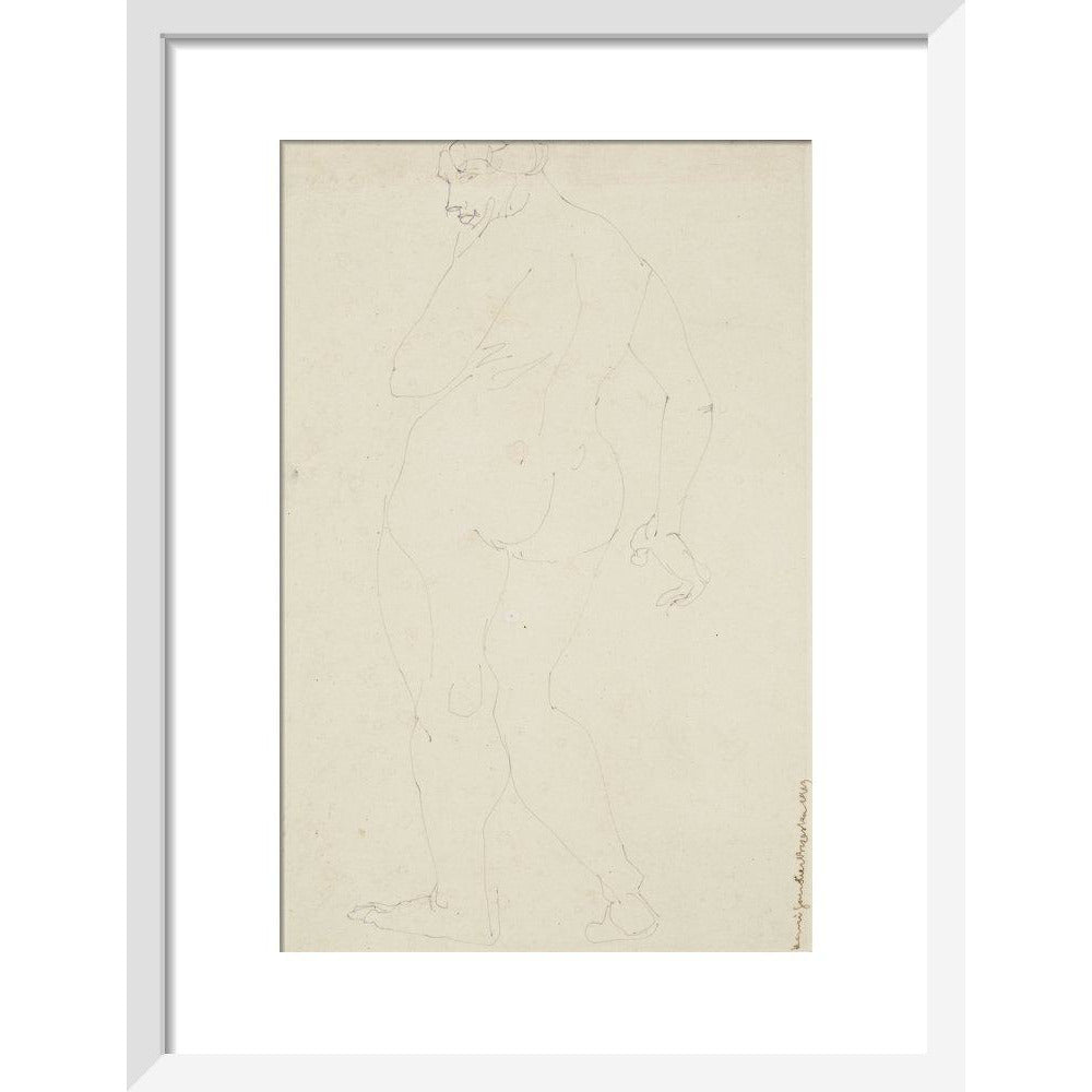 Standing woman - Art print