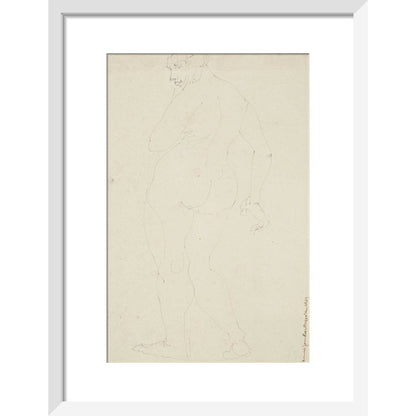 Standing woman - Art print