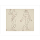 Male and female nude - Art print