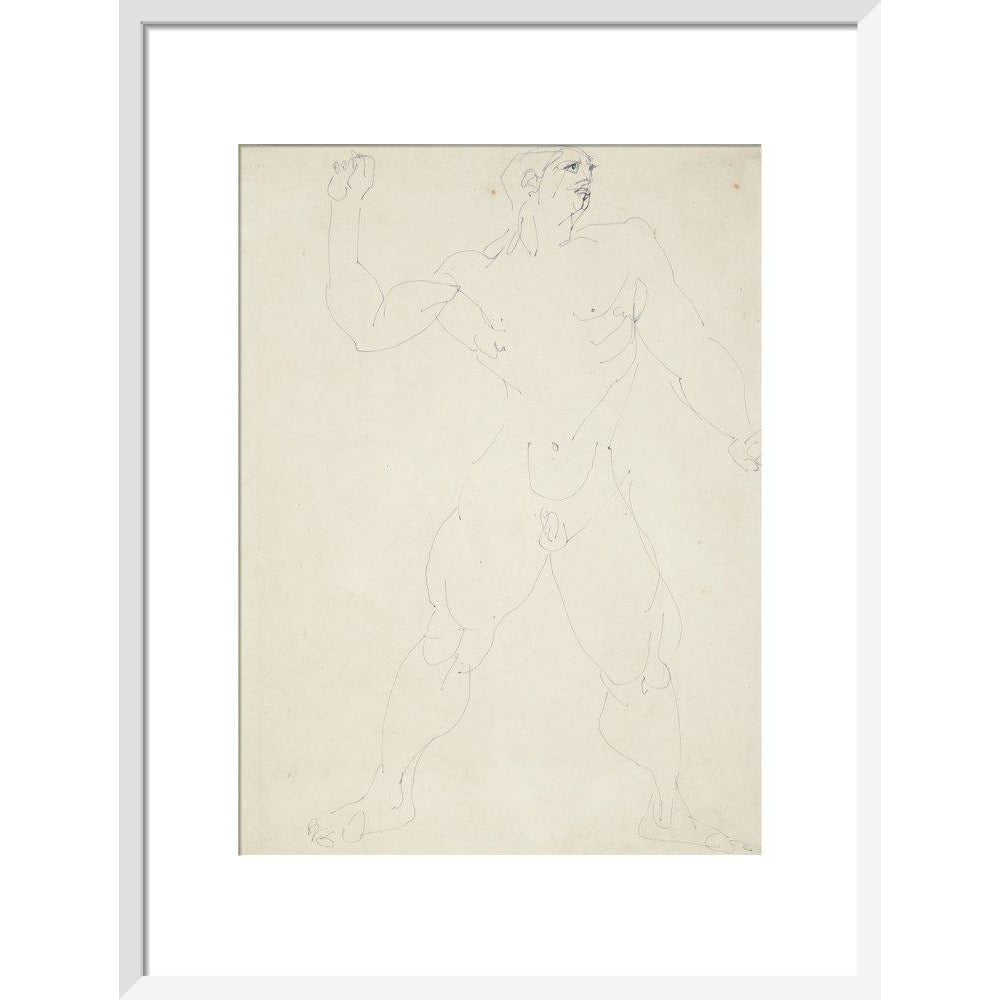 Large male nude - Art print