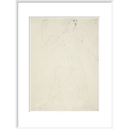 Large male nude - Art print