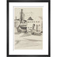 Houses and boats - Art print