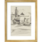 Houses and boats - Art print