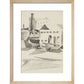 Houses and boats - Art print