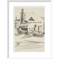 Houses and boats - Art print