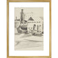 Houses and boats - Art print