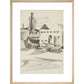 Houses and boats - Art print