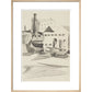 Houses and boats - Art print