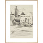 Houses and boats - Art print