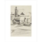 Houses and boats - Art print