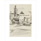 Houses and boats - Art print