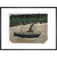 Coaster by shore with house - art print