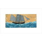 French lugsail fishing boat - Art print