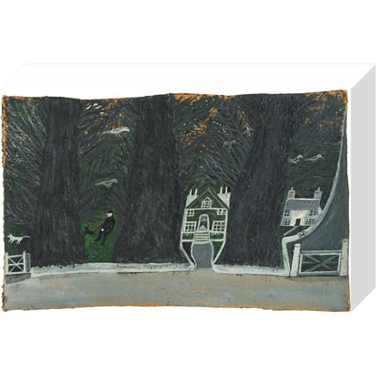 Cottages in a wood - Art print