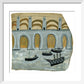 Boats before a great bridge (Royal Albert Bridge?)