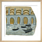 Boats before a great bridge (Royal Albert Bridge?)
