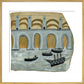 Boats before a great bridge (Royal Albert Bridge?)