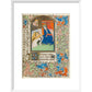 The Annunciation, Besancon Book of Hours - Art print